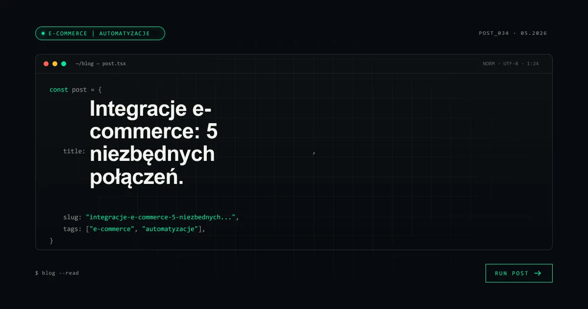 Integracje e-commerce: 5 niezbędnych połączeń.