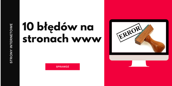 10 błędów na stronach internetowych